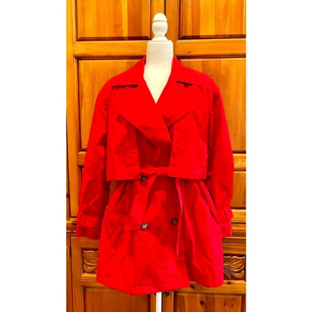 80's Gallery Red Rain Jacket - Red - Size M